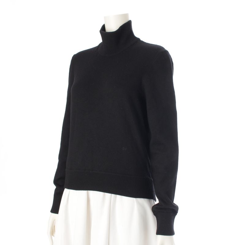 Bottega Veneta Wool Turtle Neck Knit Top Black M