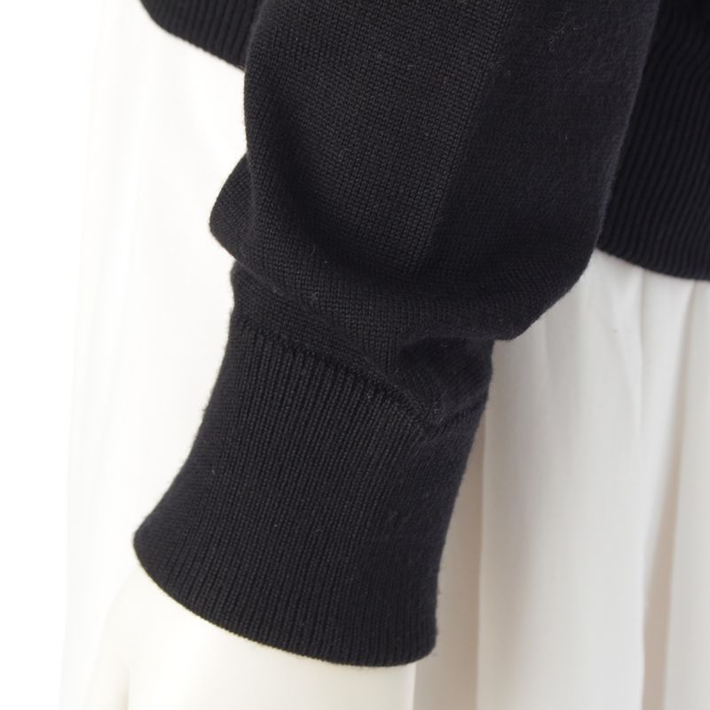 Bottega Veneta Wool Turtle Neck Knit Top Black M
