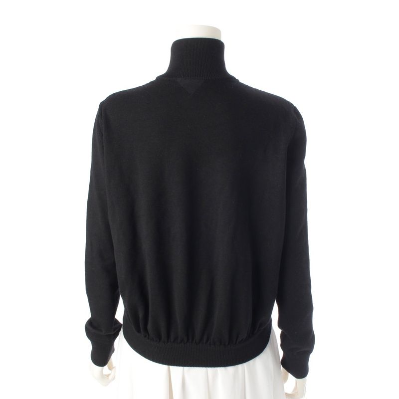 Bottega Veneta Wool Turtle Neck Knit Top Black M