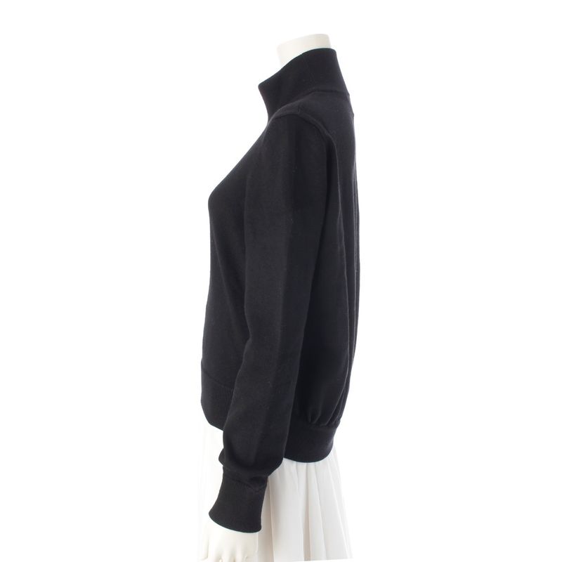 Bottega Veneta Wool Turtle Neck Knit Top Black M