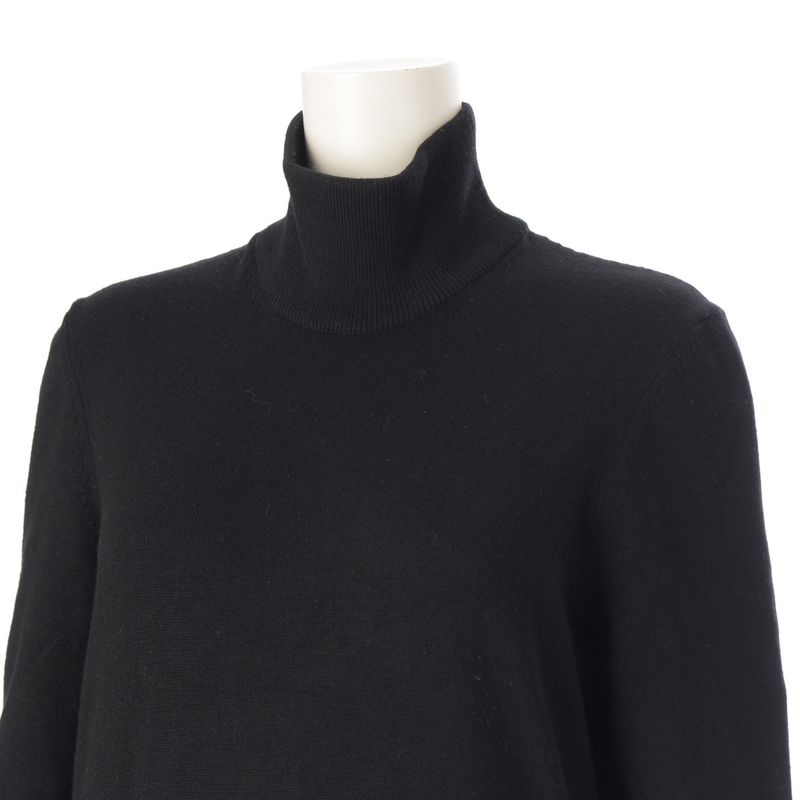 Bottega Veneta Wool Turtle Neck Knit Top Black M