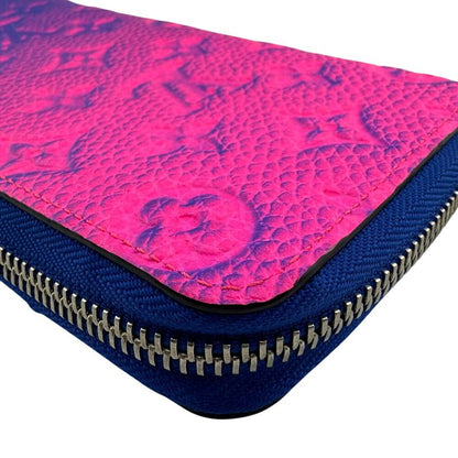 Louis Vuitton Round Zipper Zippy Wallet Vertical NM Long Blue
