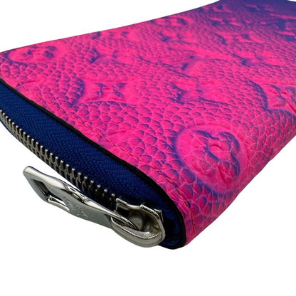Louis Vuitton Round Zipper Zippy Wallet Vertical NM Long Blue