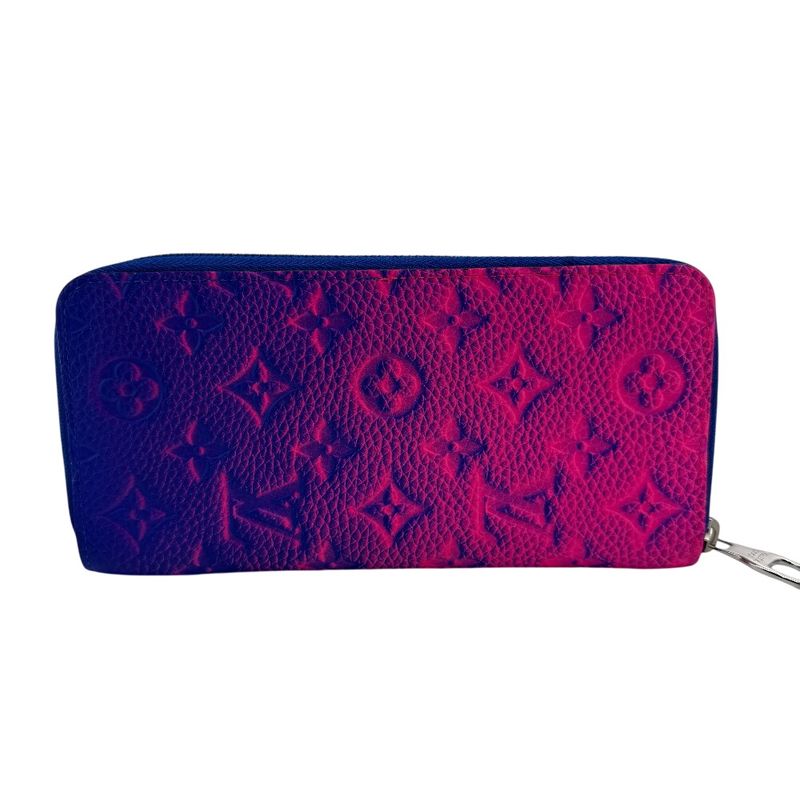 Louis Vuitton Round Zipper Zippy Wallet Vertical NM Long Blue