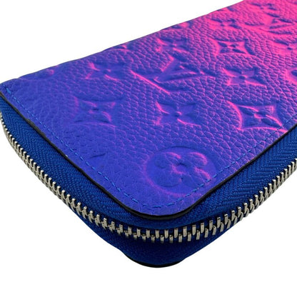 Louis Vuitton Round Zipper Zippy Wallet Vertical NM Long Blue