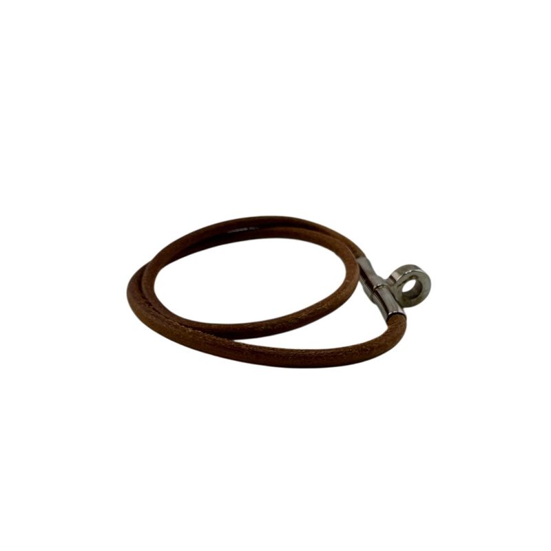 Hermes Bracelet Double Kelly Choker Brown