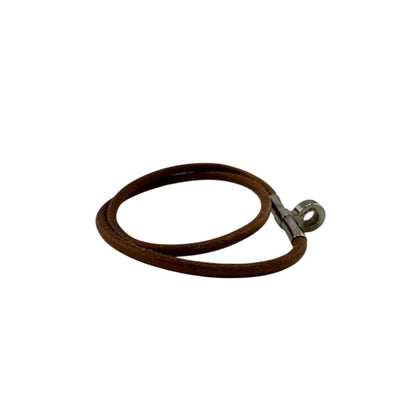 Hermes Bracelet Double Kelly Choker Brown