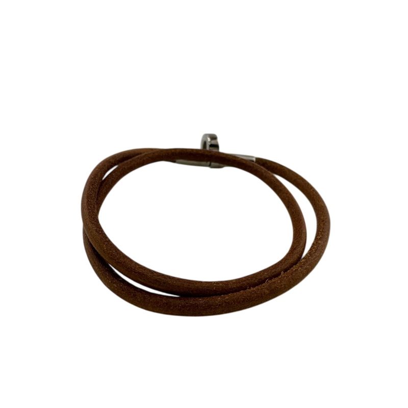 Hermes Bracelet Double Kelly Choker Brown