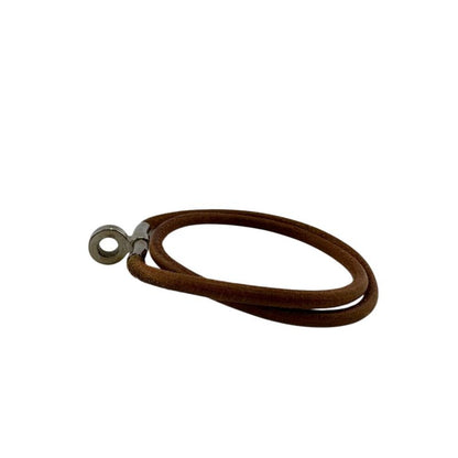 Hermes Bracelet Double Kelly Choker Brown