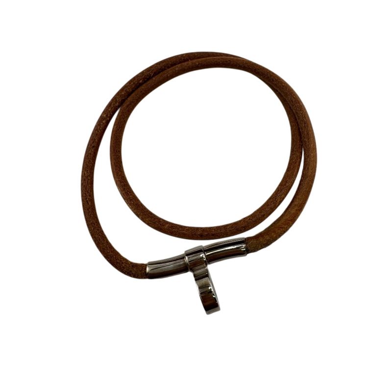 Hermes Bracelet Double Kelly Choker Brown