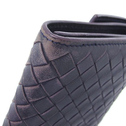Bottega Veneta Long Wallet Leather Purple