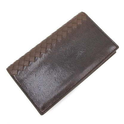 Bottega Veneta Long Wallet Leather Red