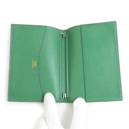 Hermes Notebook Cabas Leather Green