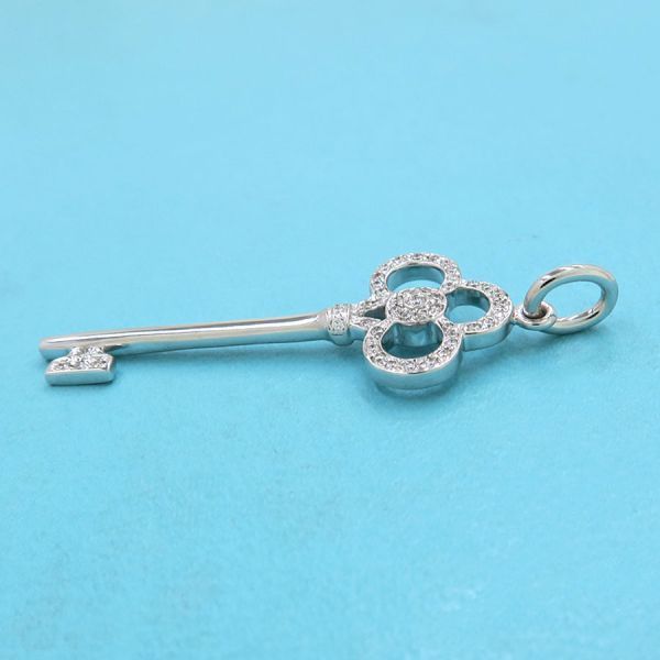 Tiffany & Co Crown Key Diamond Charm