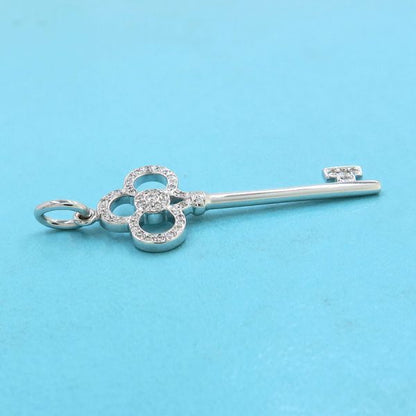 Tiffany & Co Crown Key Diamond Charm