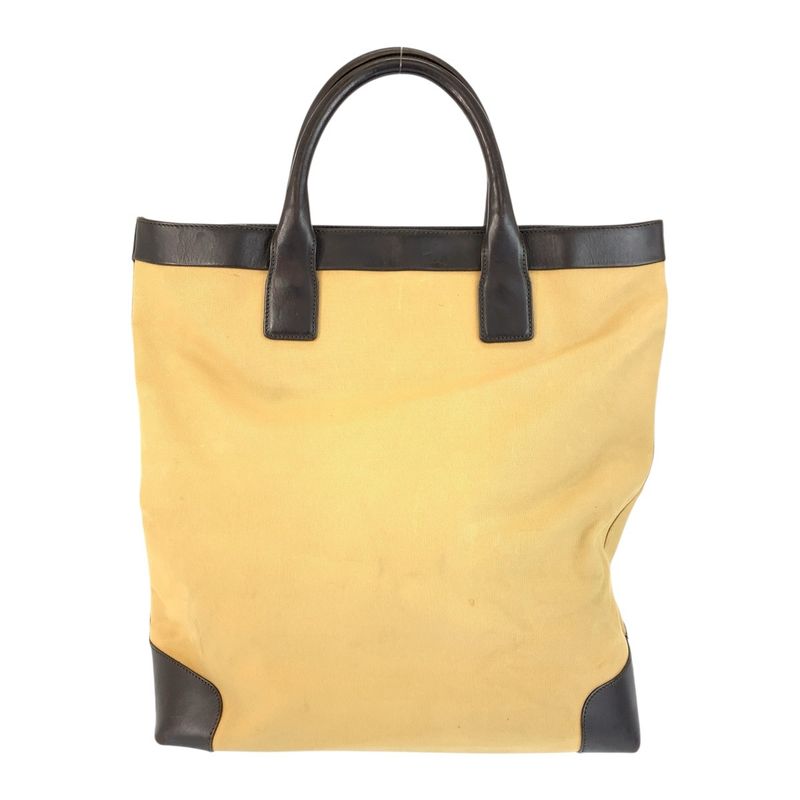 Gucci Sherry Line Beige Brown Canvas Leather 002 Tote Handbag