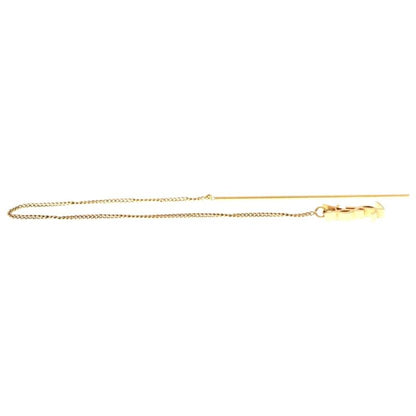 Saint Laurent Paris Cassandra Scuff Earrings YSL Logo Metal Gold