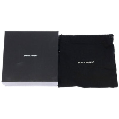 Saint Laurent Paris Cassandra Scuff Earrings YSL Logo Metal Gold