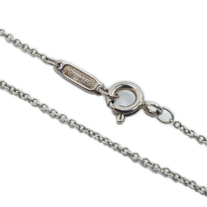 Tiffany & Co Return to Double Heart Necklace Silver Blue