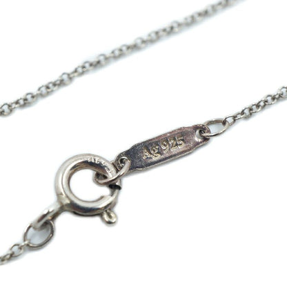 Tiffany & Co Return to Double Heart Necklace Silver Blue