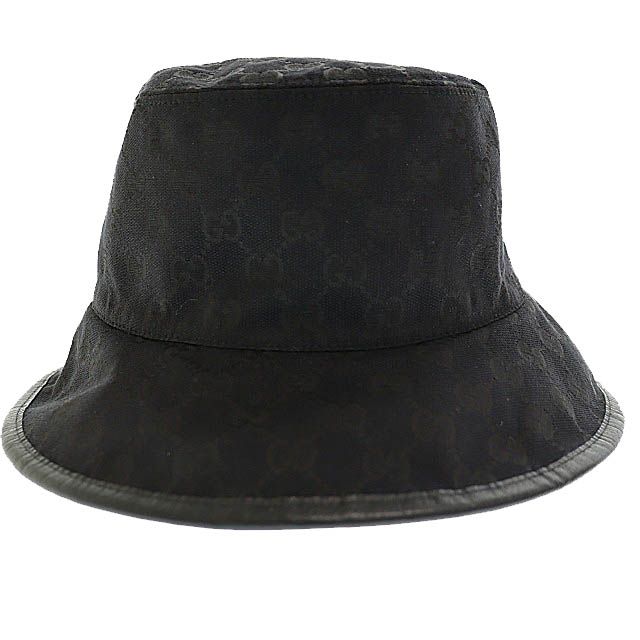 Gucci GG Plaid Reversible Bucket Hat Black White