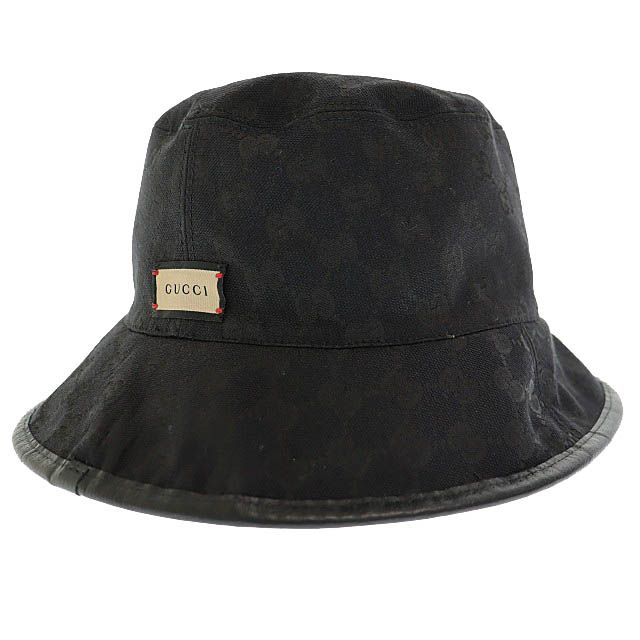Gucci GG Plaid Reversible Bucket Hat Black White