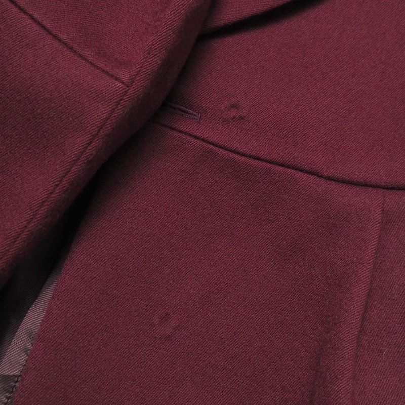 Prada Coat 38 Tucked Chesterfield Wool Long