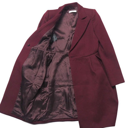 Prada Coat 38 Tucked Chesterfield Wool Long
