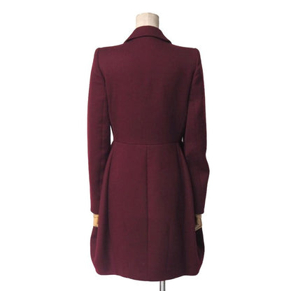 Prada Coat 38 Tucked Chesterfield Wool Long