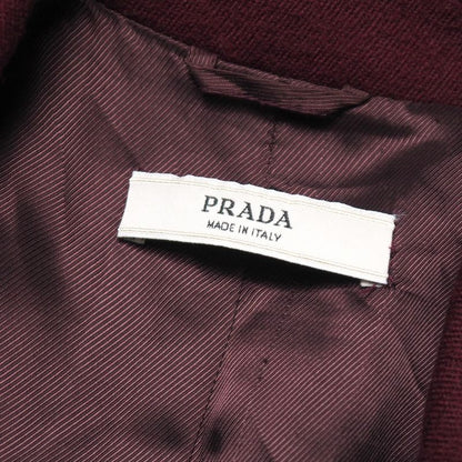 Prada Coat 38 Tucked Chesterfield Wool Long