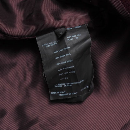 Prada Coat 38 Tucked Chesterfield Wool Long