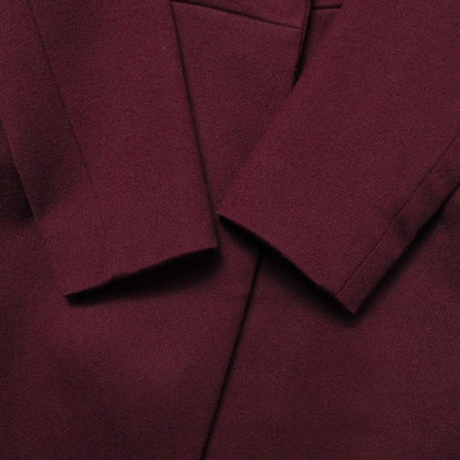 Prada Coat 38 Tucked Chesterfield Wool Long