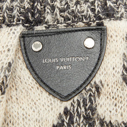 Louis Vuitton Knit Bermuda Pants M Gray Off White Wool Linen Alpaca