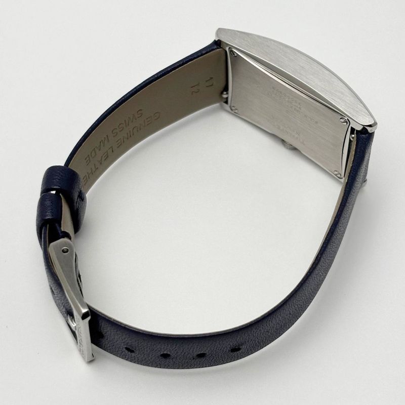 Tiffany & Co Watch Quartz East West Mini Navy Silver