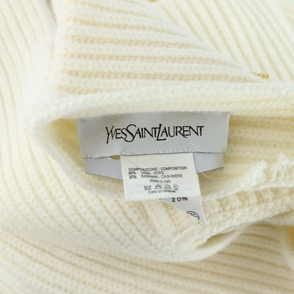 Saint Laurent Yves Muffler Shawl Turtle Cashmere Blend Scarf