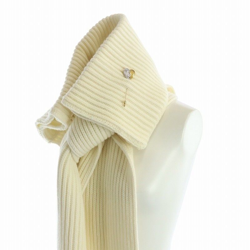 Saint Laurent Yves Muffler Shawl Turtle Cashmere Blend Scarf