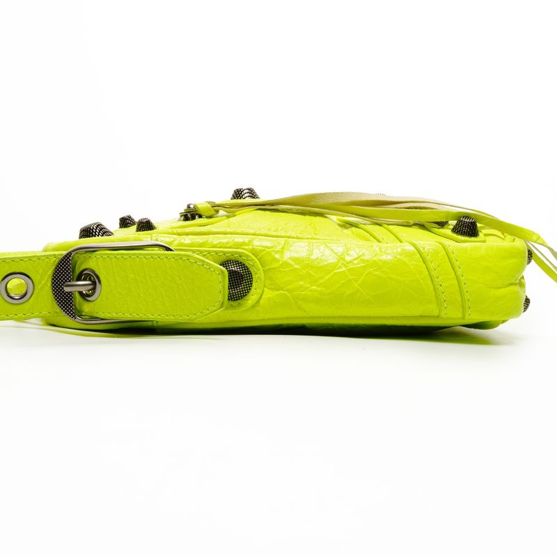 Balenciaga Shoulder Bag le Cagole Neon Yellow