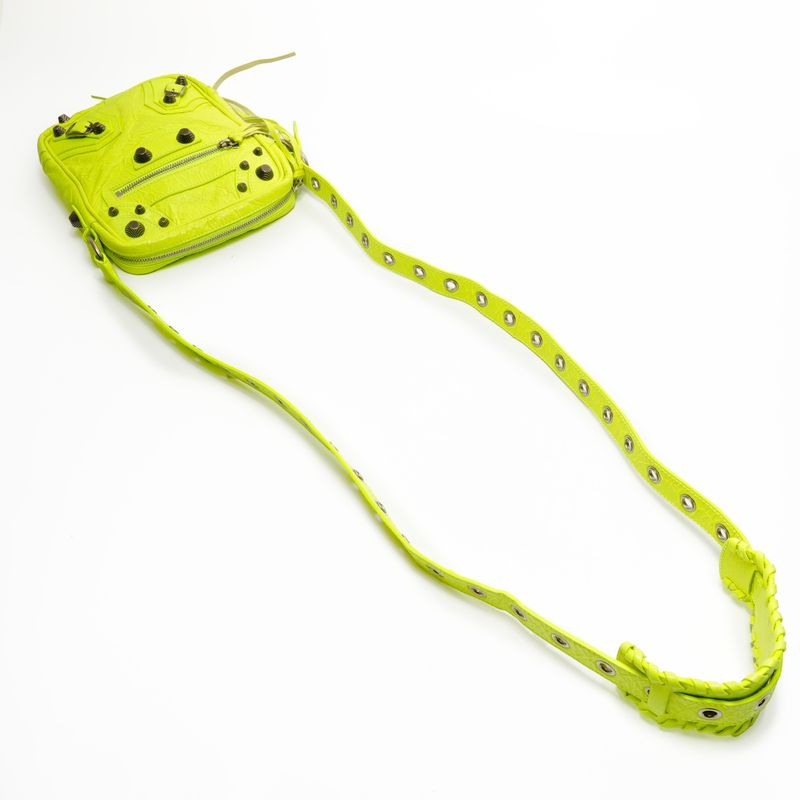 Balenciaga Shoulder Bag le Cagole Neon Yellow