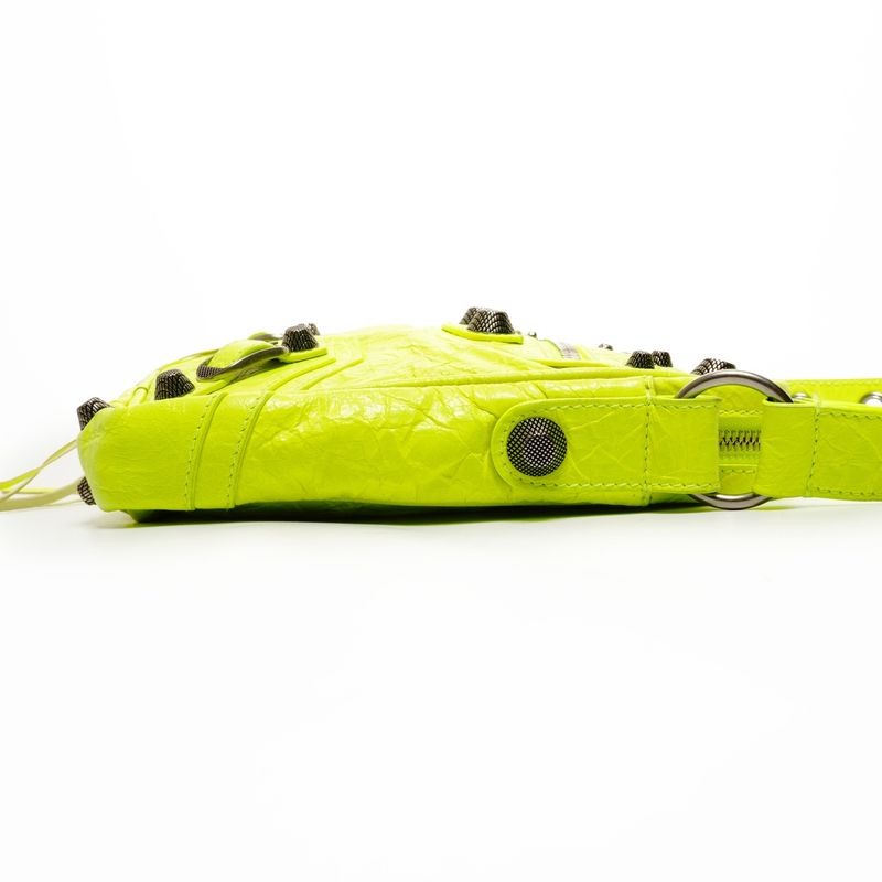 Balenciaga Shoulder Bag le Cagole Neon Yellow