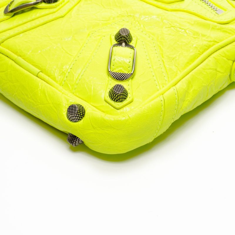 Balenciaga Shoulder Bag le Cagole Neon Yellow