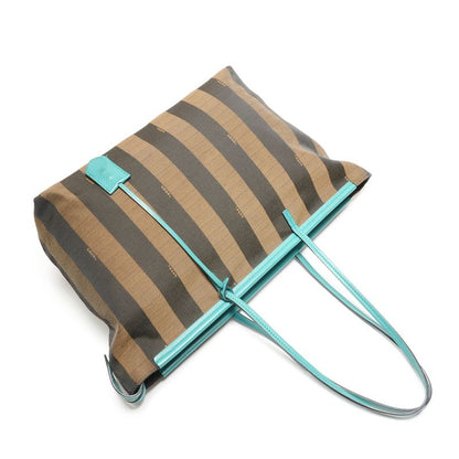 Fendi Shoulder Bag Pecan Canvas Leather