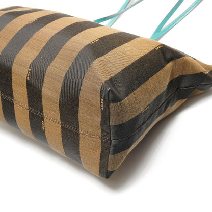 Fendi Shoulder Bag Pecan Canvas Leather