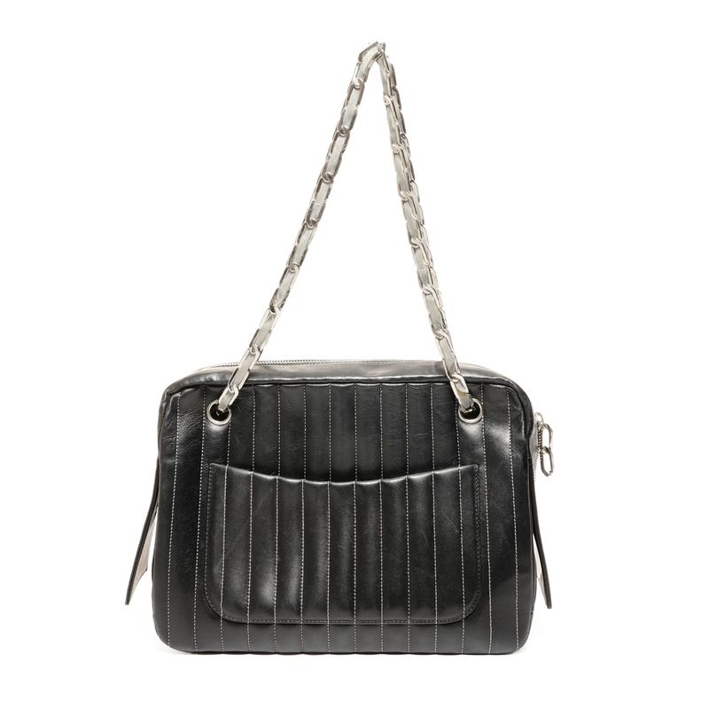 Chanel Shoulder Bag Lambskin Chain Torn Inside