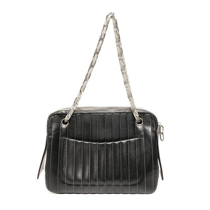 Chanel Shoulder Bag Lambskin Chain Torn Inside