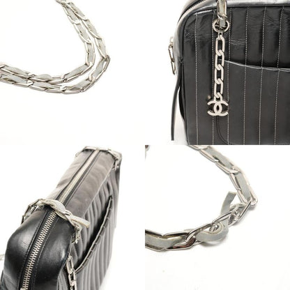 Chanel Shoulder Bag Lambskin Chain Torn Inside