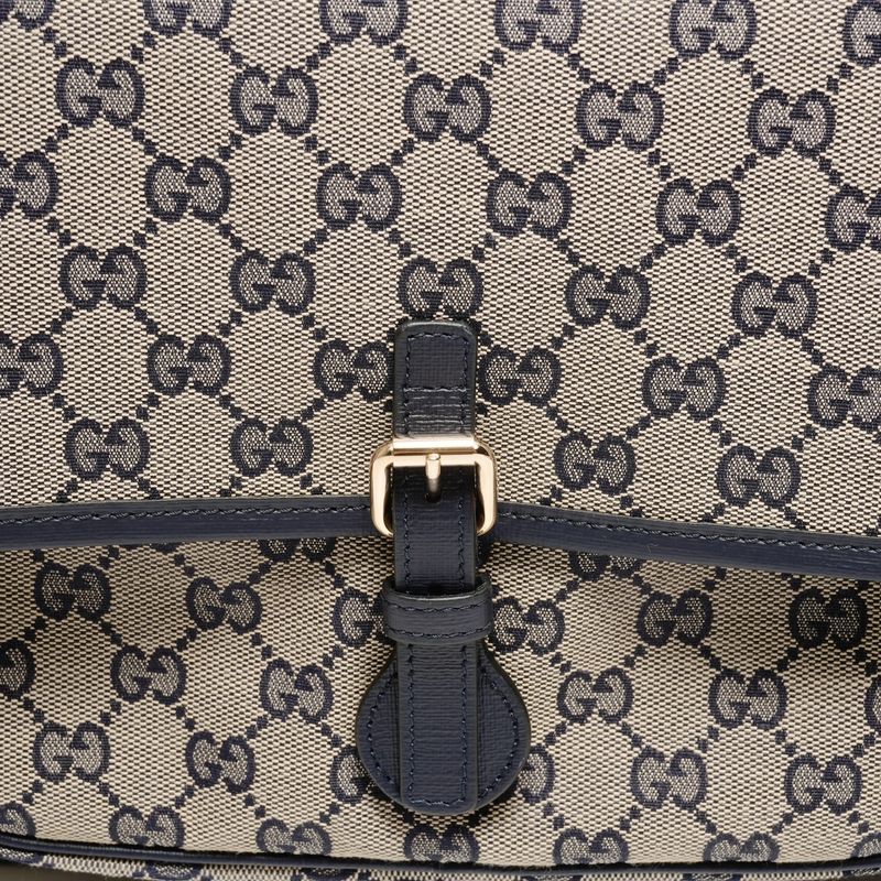 Gucci Shoulder Bag GG Canvas Navy