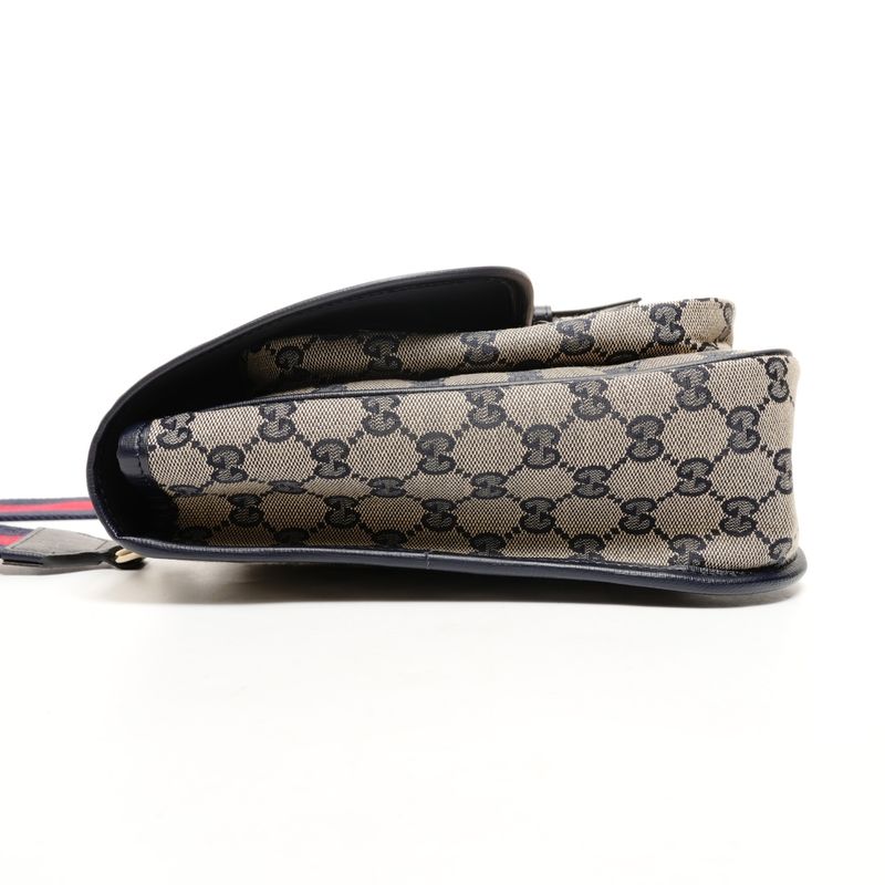 Gucci Shoulder Bag GG Canvas Navy