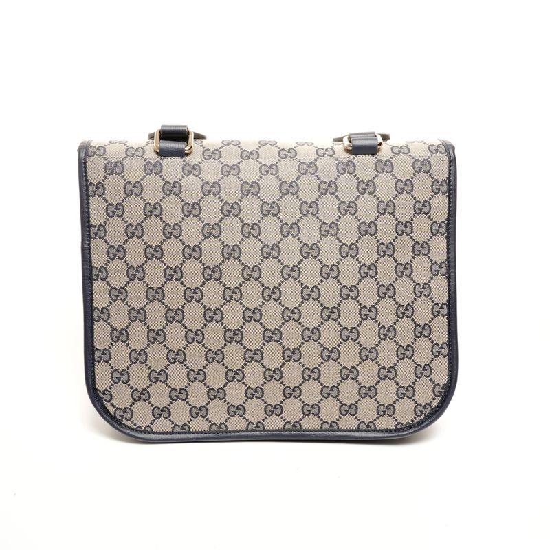 Gucci Shoulder Bag GG Canvas Navy