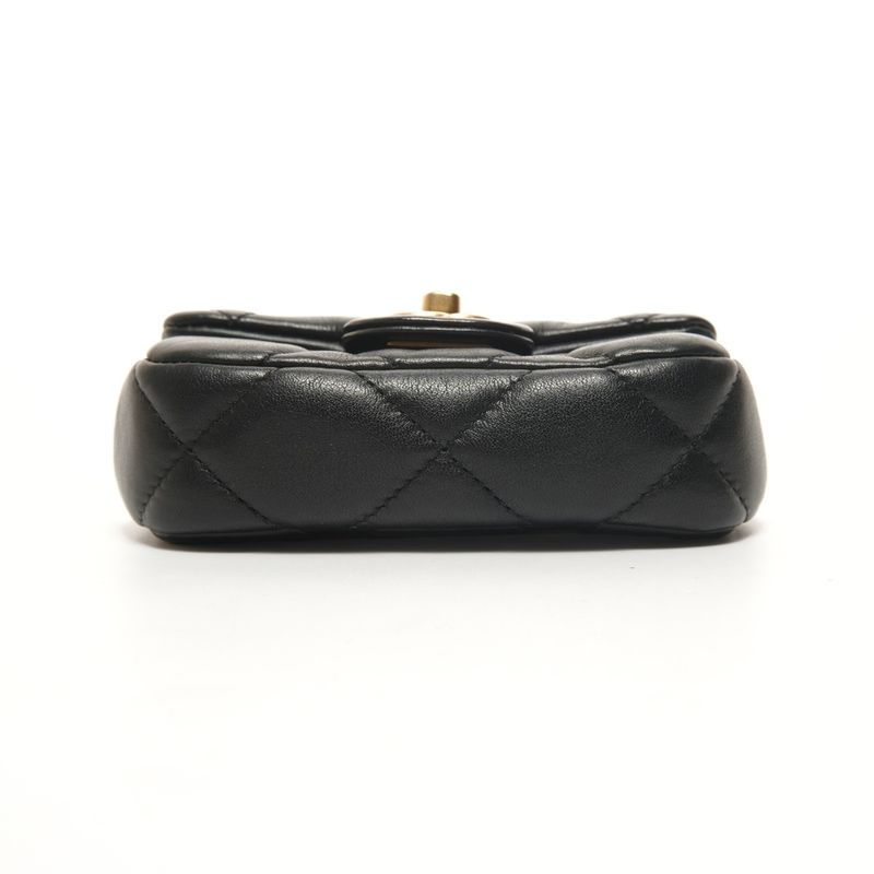 Chanel Shoulder Bag Quilted Chain Clutch Mini Wallet Card