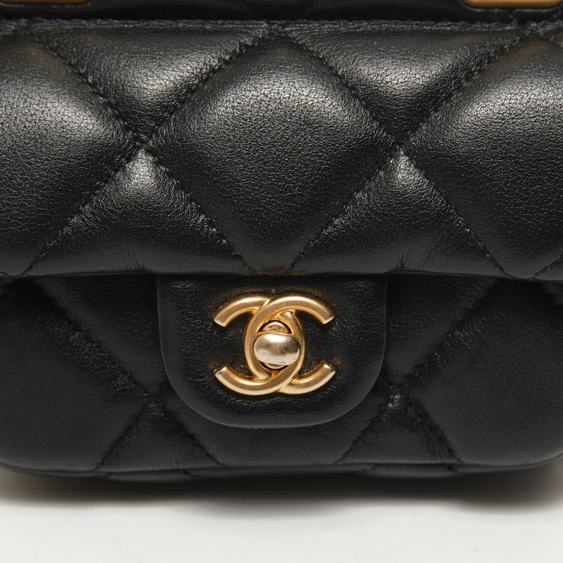 Chanel Shoulder Bag Quilted Chain Clutch Mini Wallet Card